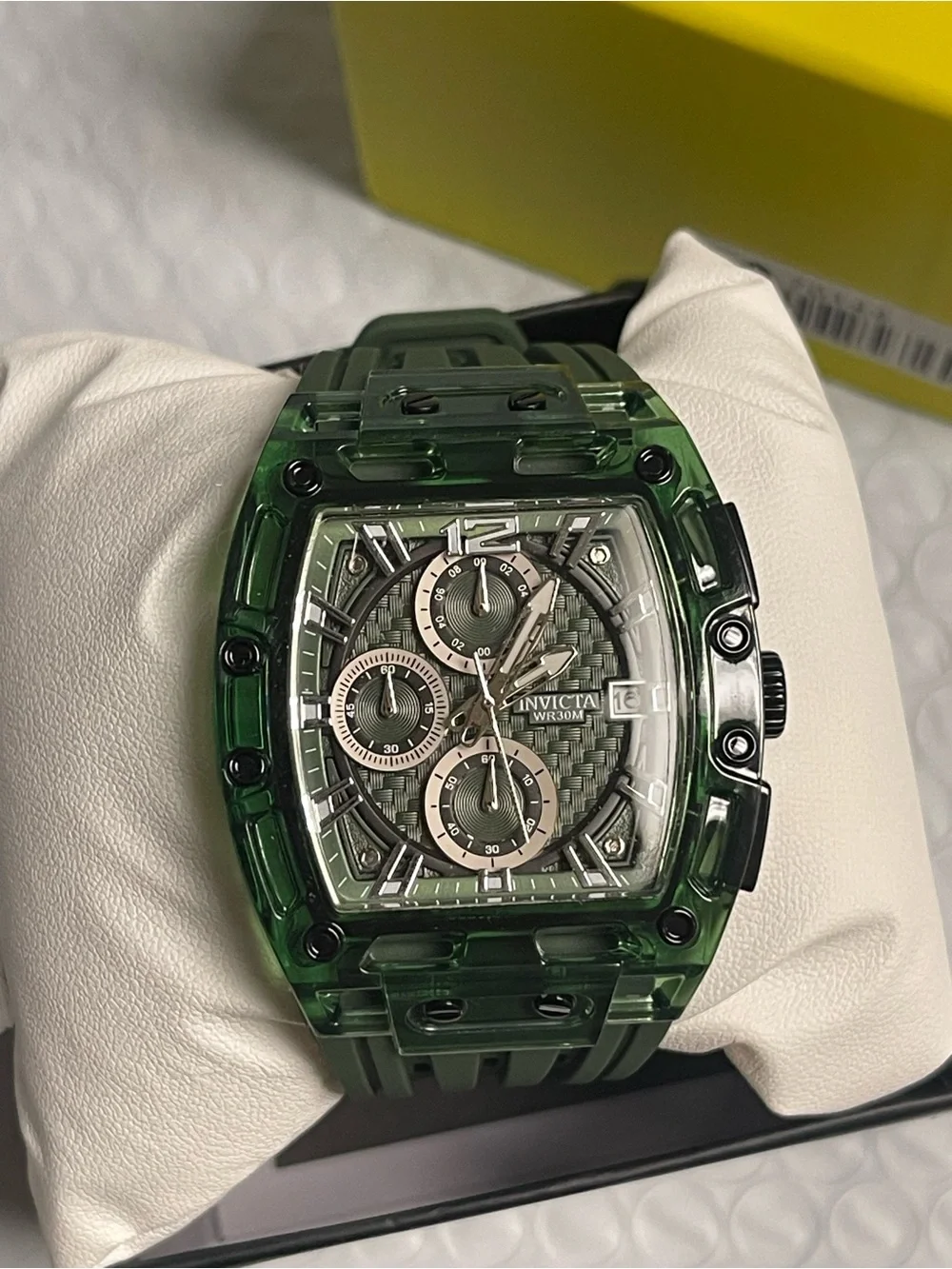 Invicta S1 Rally Men's Watch - 42mm, Green & Silver new